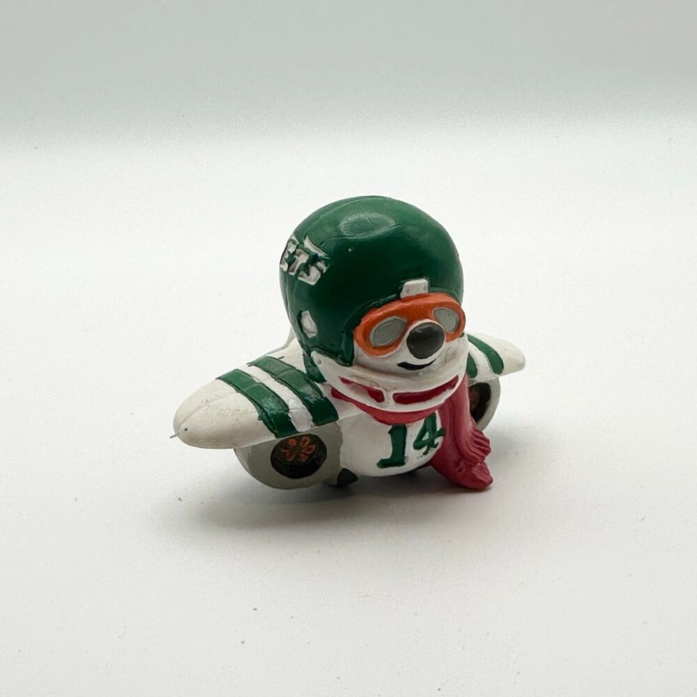 Vintage 1983 NFL Huddles New York Jets Mascot PVC Figure 1.5" Hong Kong Rare